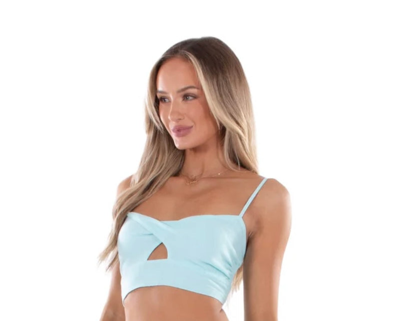 NW 1655 Baby Turquoise Cotton Top.