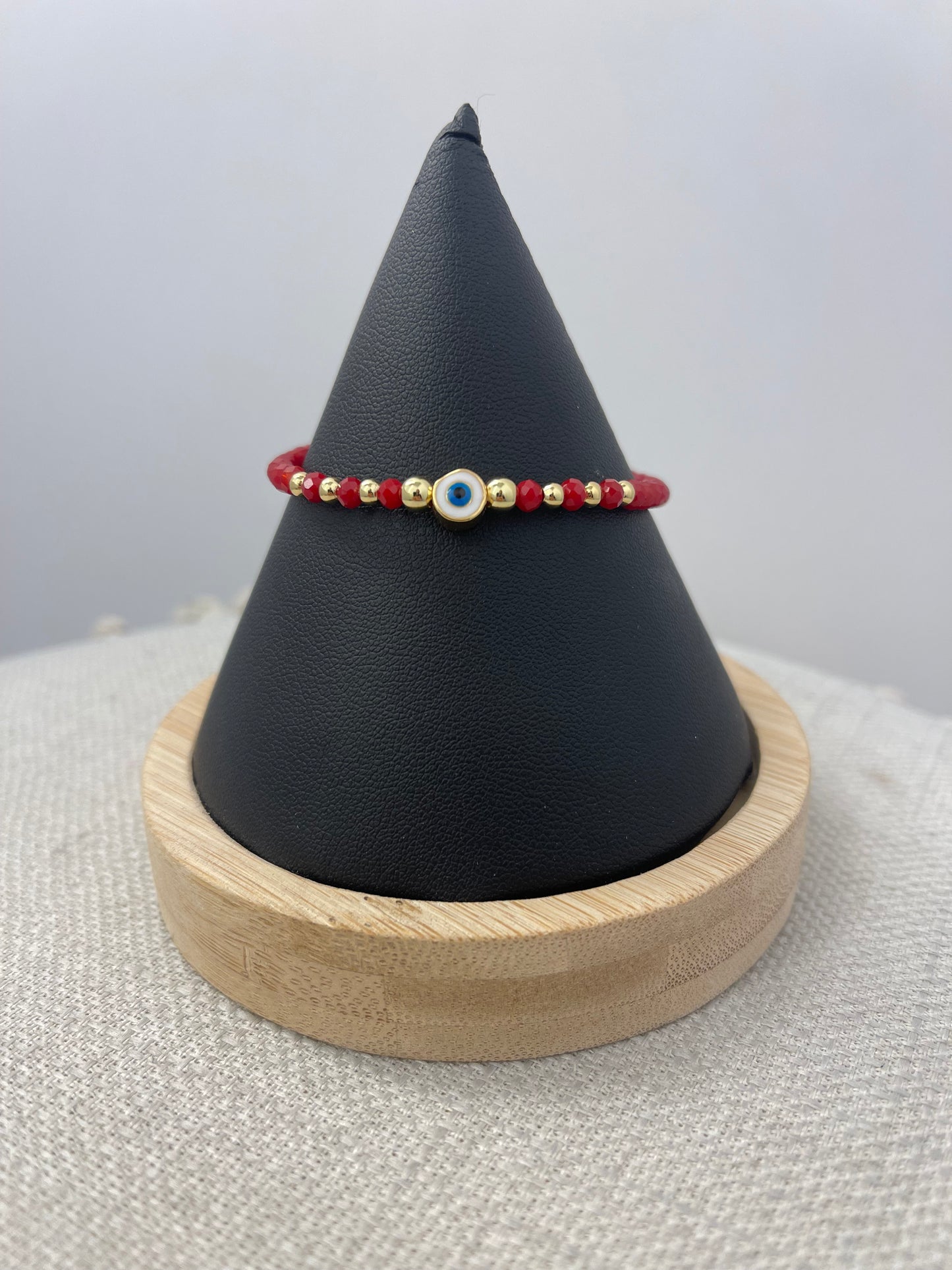 Adjustable Evil Eye Protection Red Beads