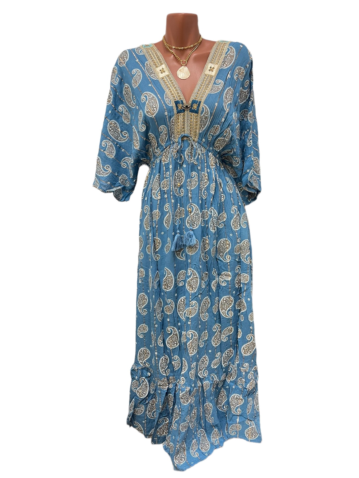 Roxana Blue Long Dress.