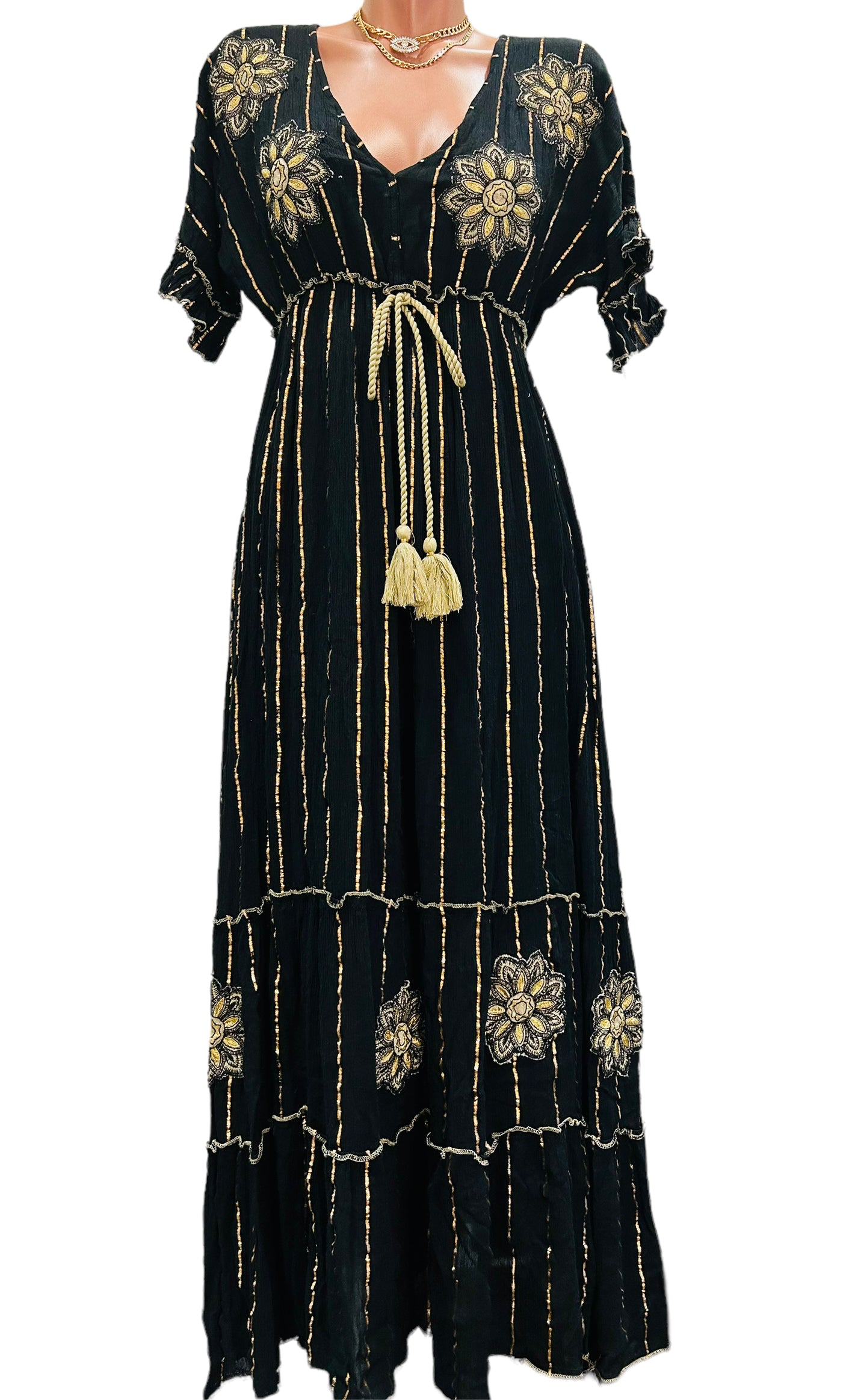 Sarah Black Long Dress.