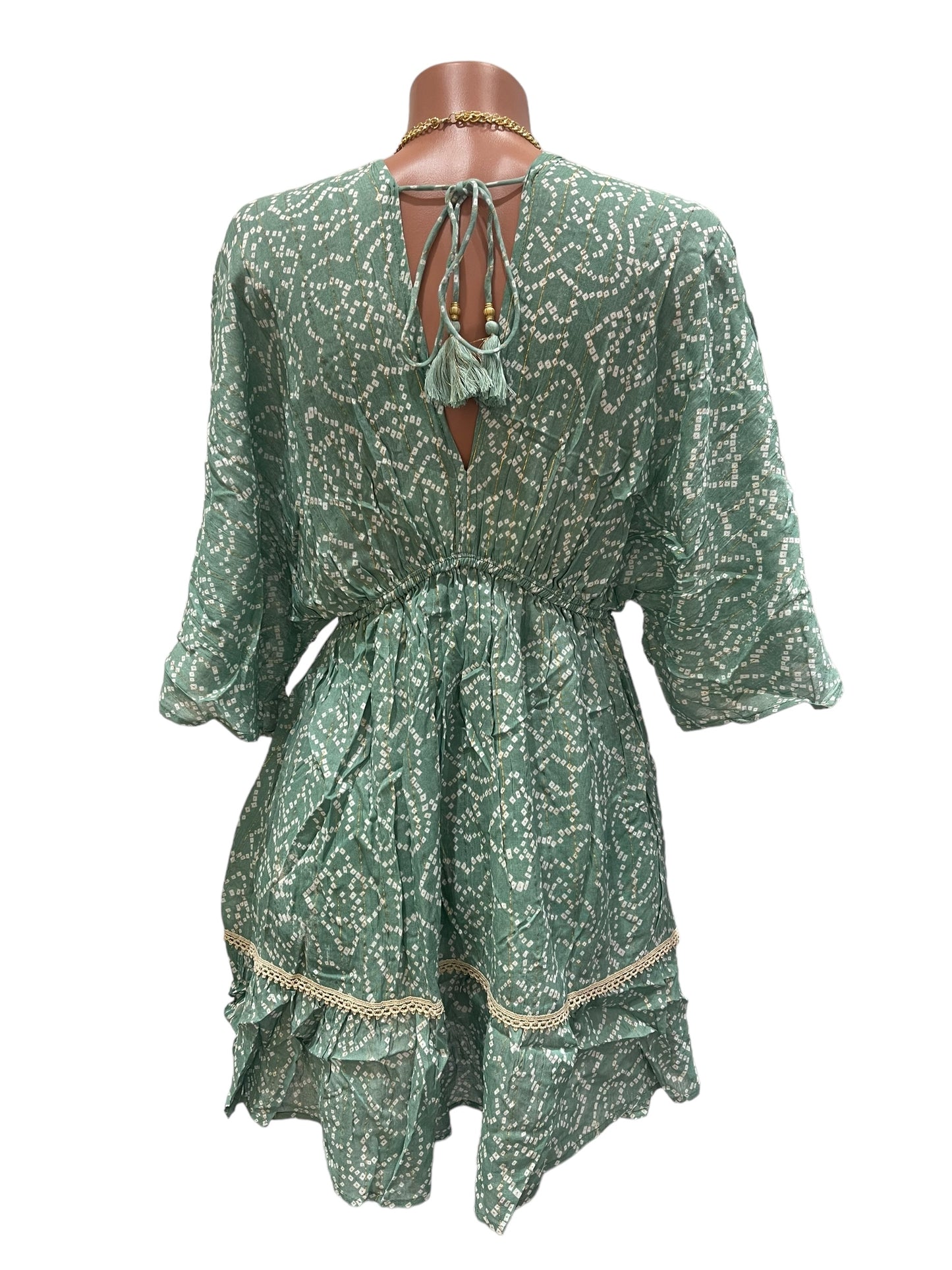 Flor Green Short Dress.