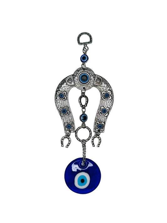 Hanging Horseshoe With Evil Eye