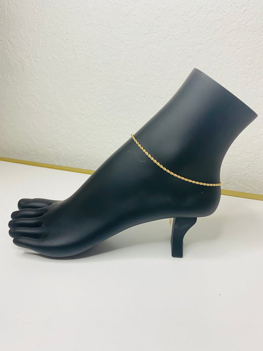 Twisted Goldfilled Anklet