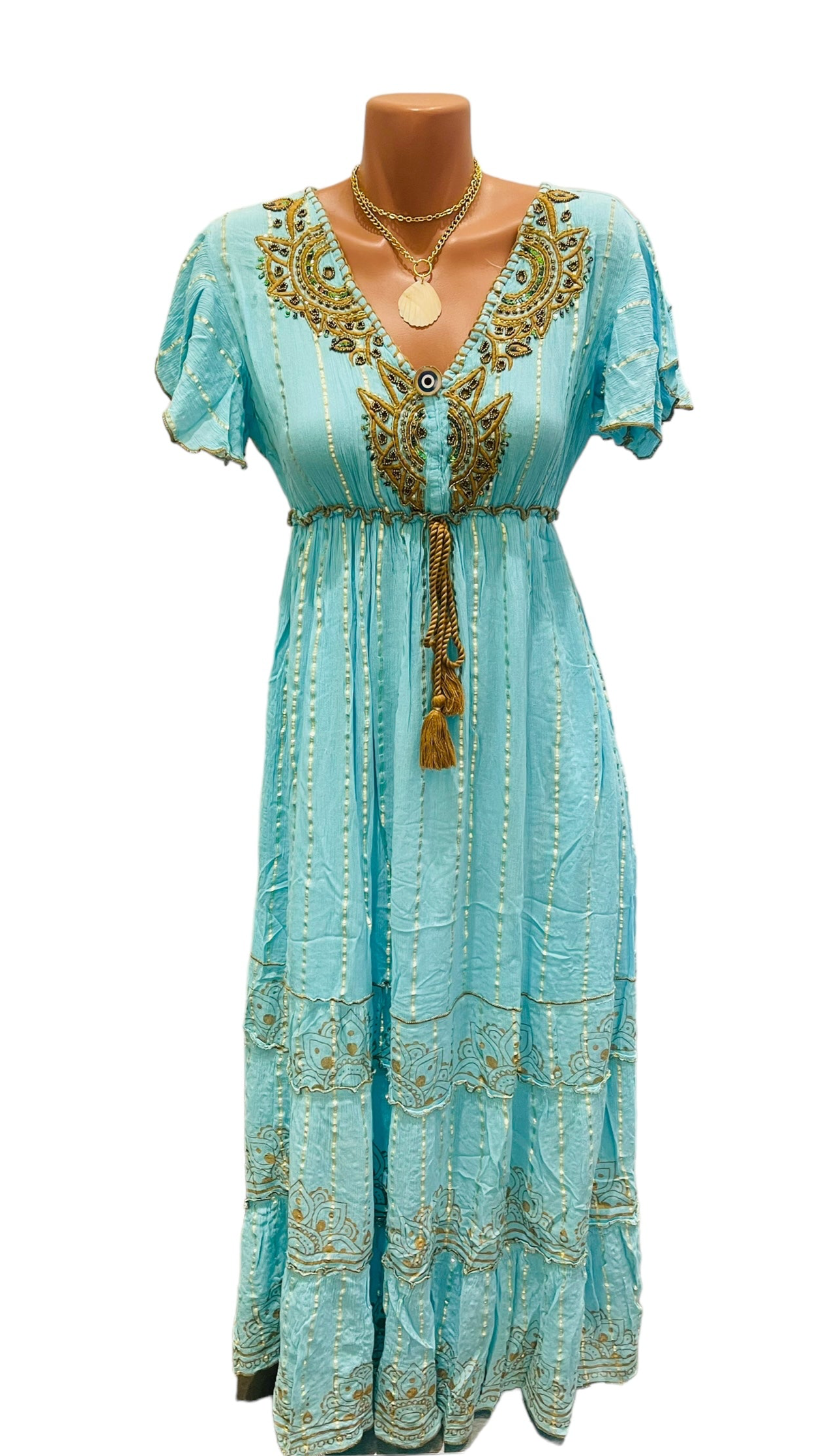 Bea Blue Long Dress
