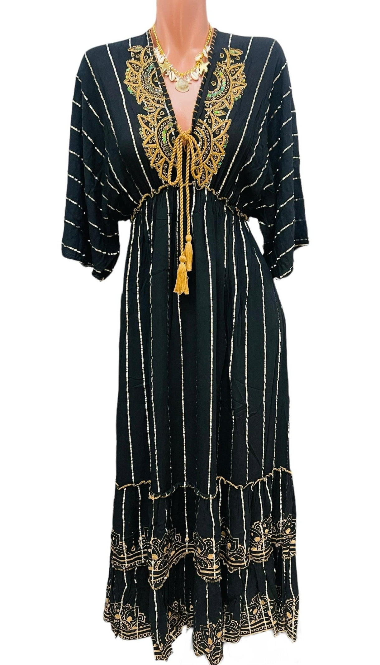 Amber Black Long Dress.