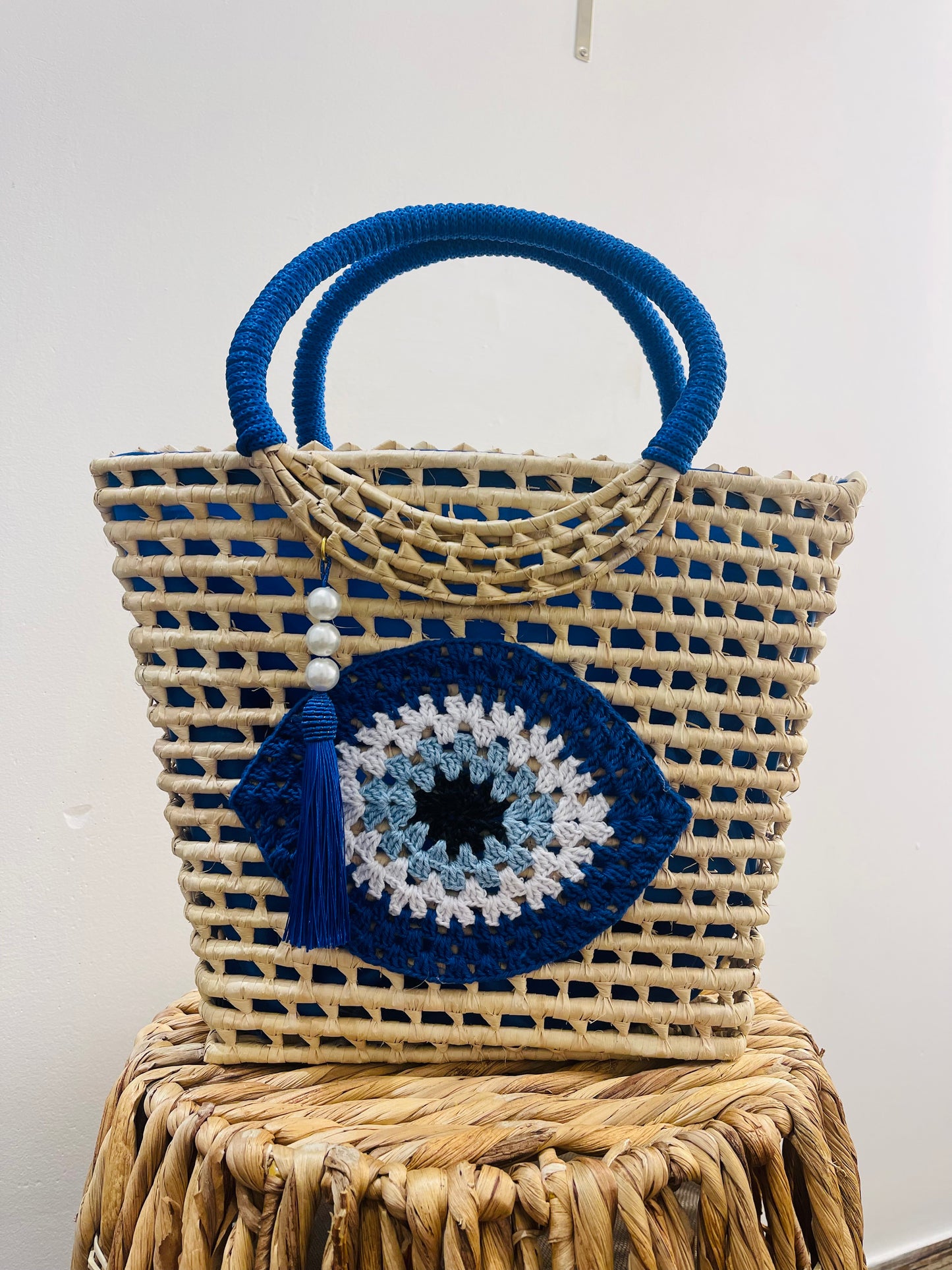Blue Evil Eye HandMade Bag