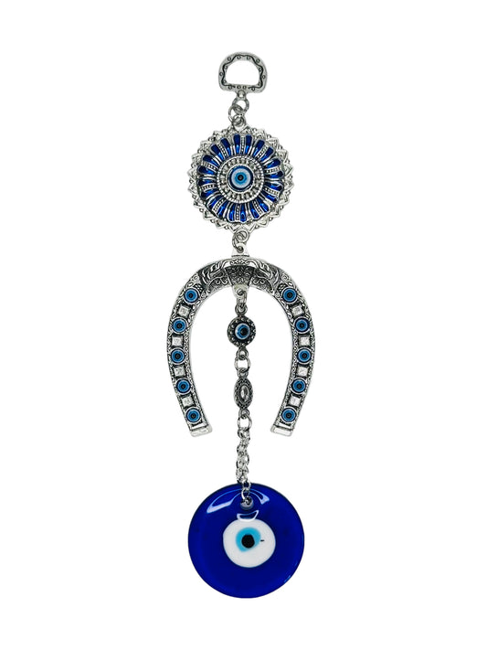 Hanging Horseshoe With Evil Eye