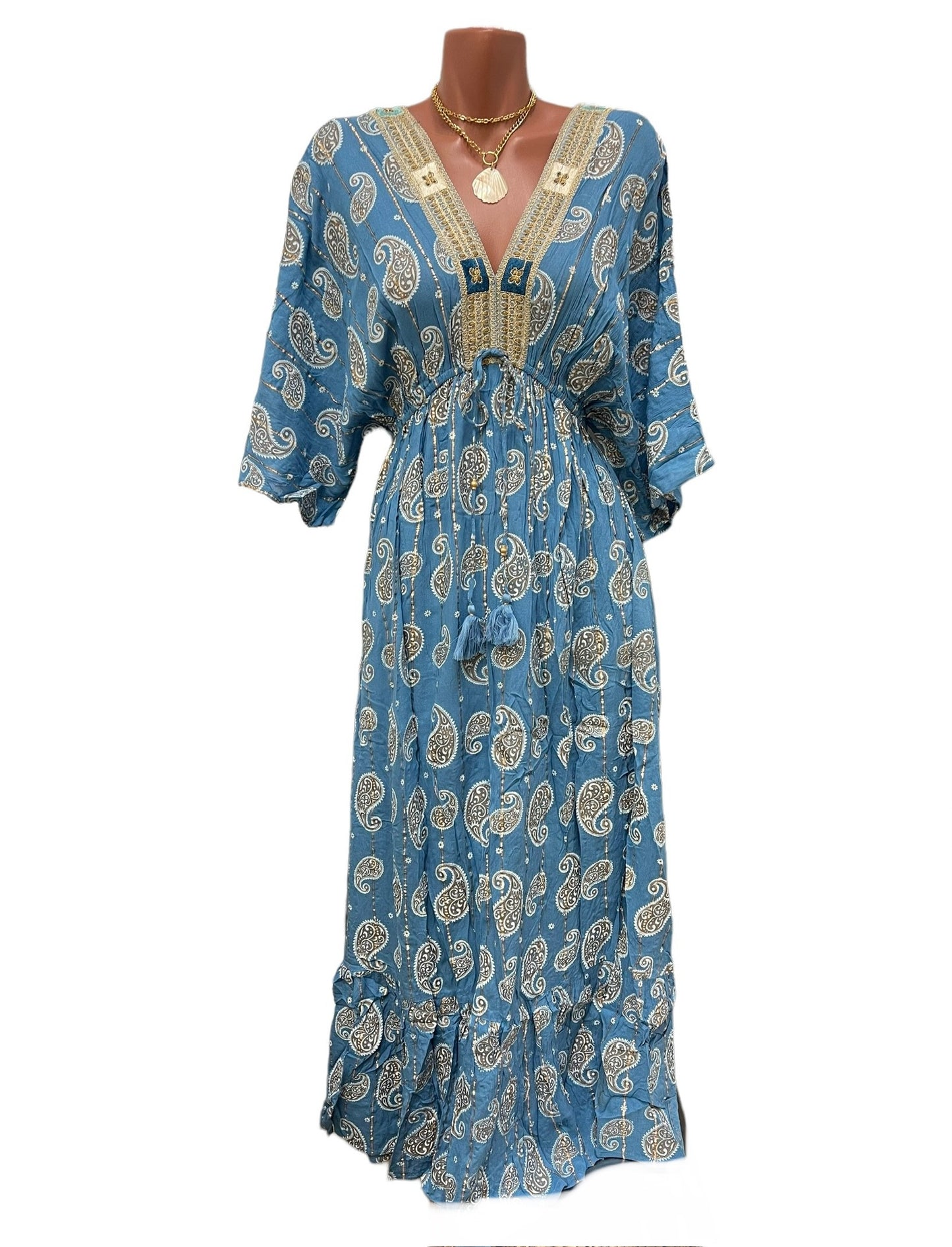 Roxana Blue Long Dress.