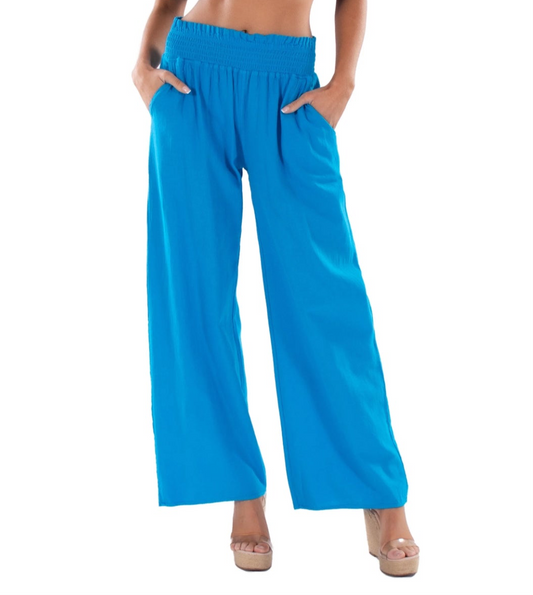 NW1672 - Royal Blue Cotton Pants.